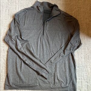Men's Gray Quarter-Zip Sweater- Lululemon